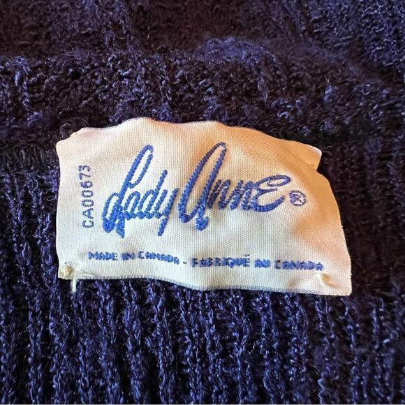 Lady Anne vintage knit v neck top - Picture 4 of 10